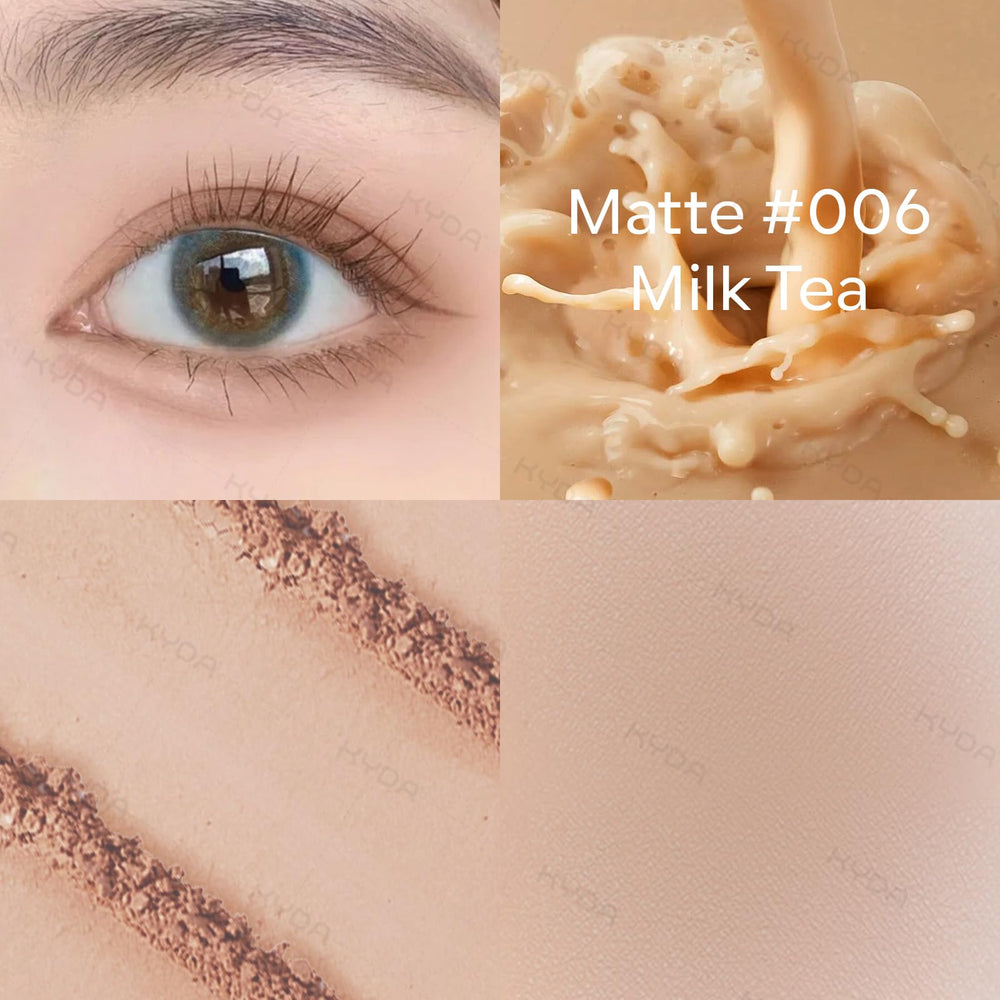 KYDA Sombra textura ultrafina-mate, pigmento suave para acabado uniforme.