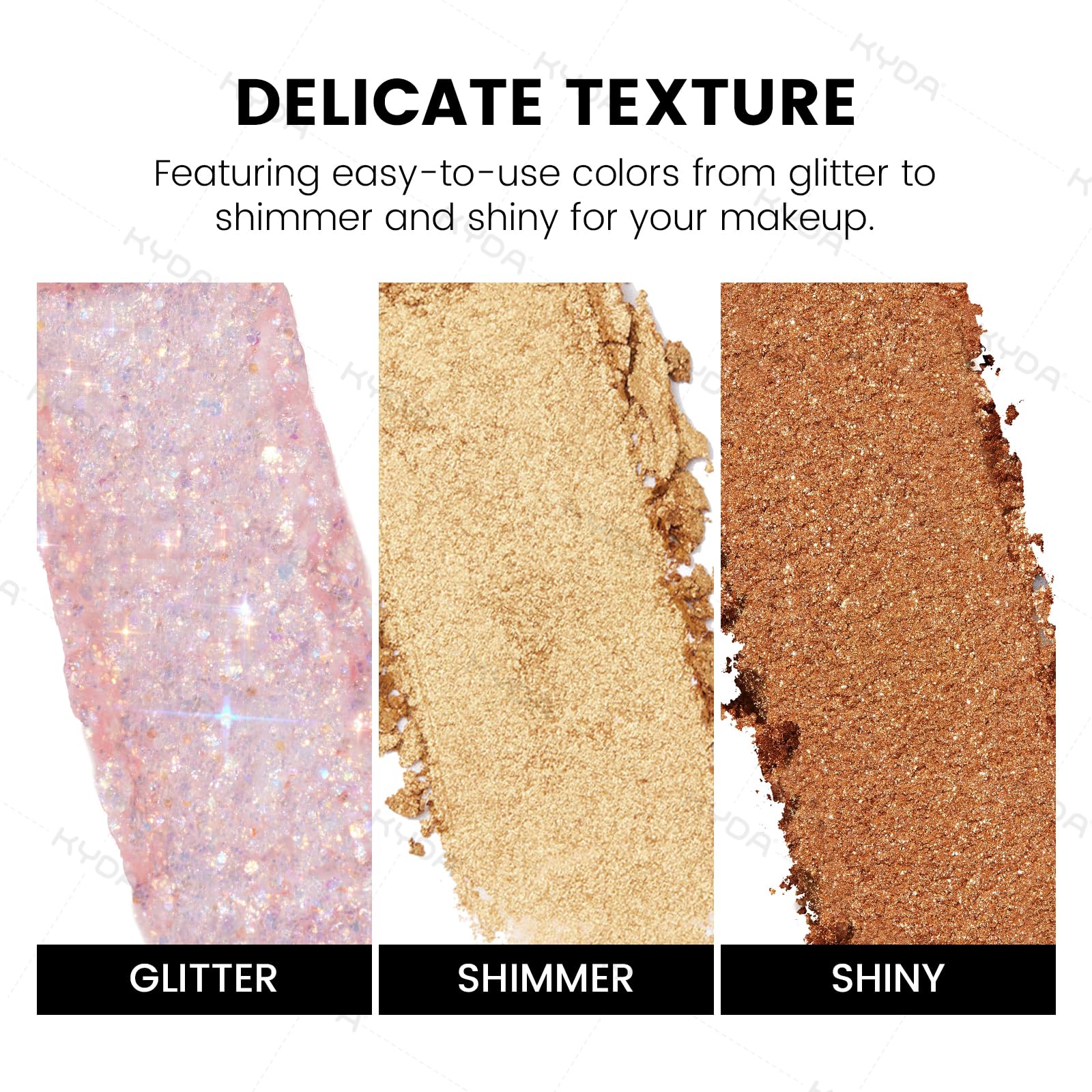 KYDA sombras pearlescentes para toques luminosos en la mirada