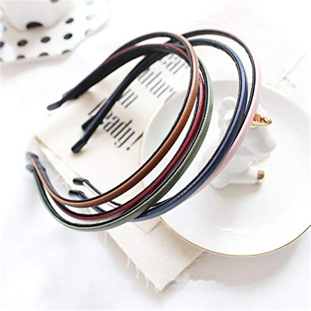Diadema de cuero con lazo brillante de Kydely, ideal para un atuendo festivo.