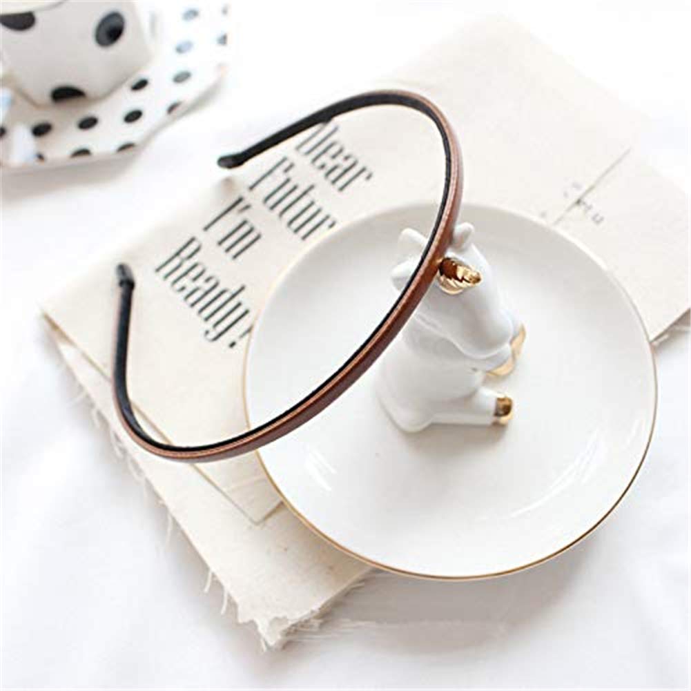 Diadema de cuero para mujeres de Kydely, estilo versátil.