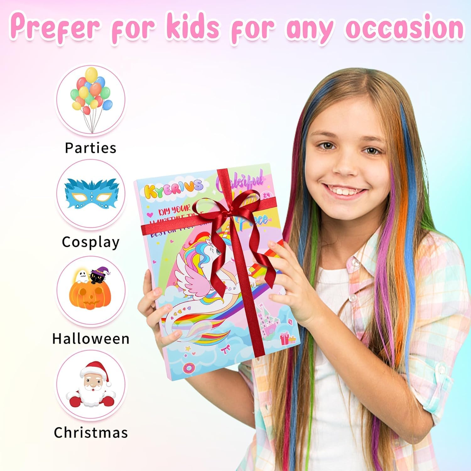 Accesorios de pelo Kyerivs para niñas, con pinzas simples.
