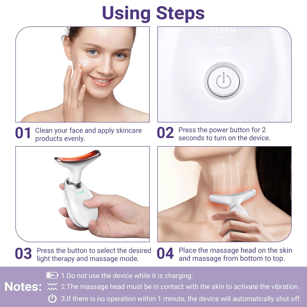 KYOTTANI tres modos de vibración para masaje facial cómodo.