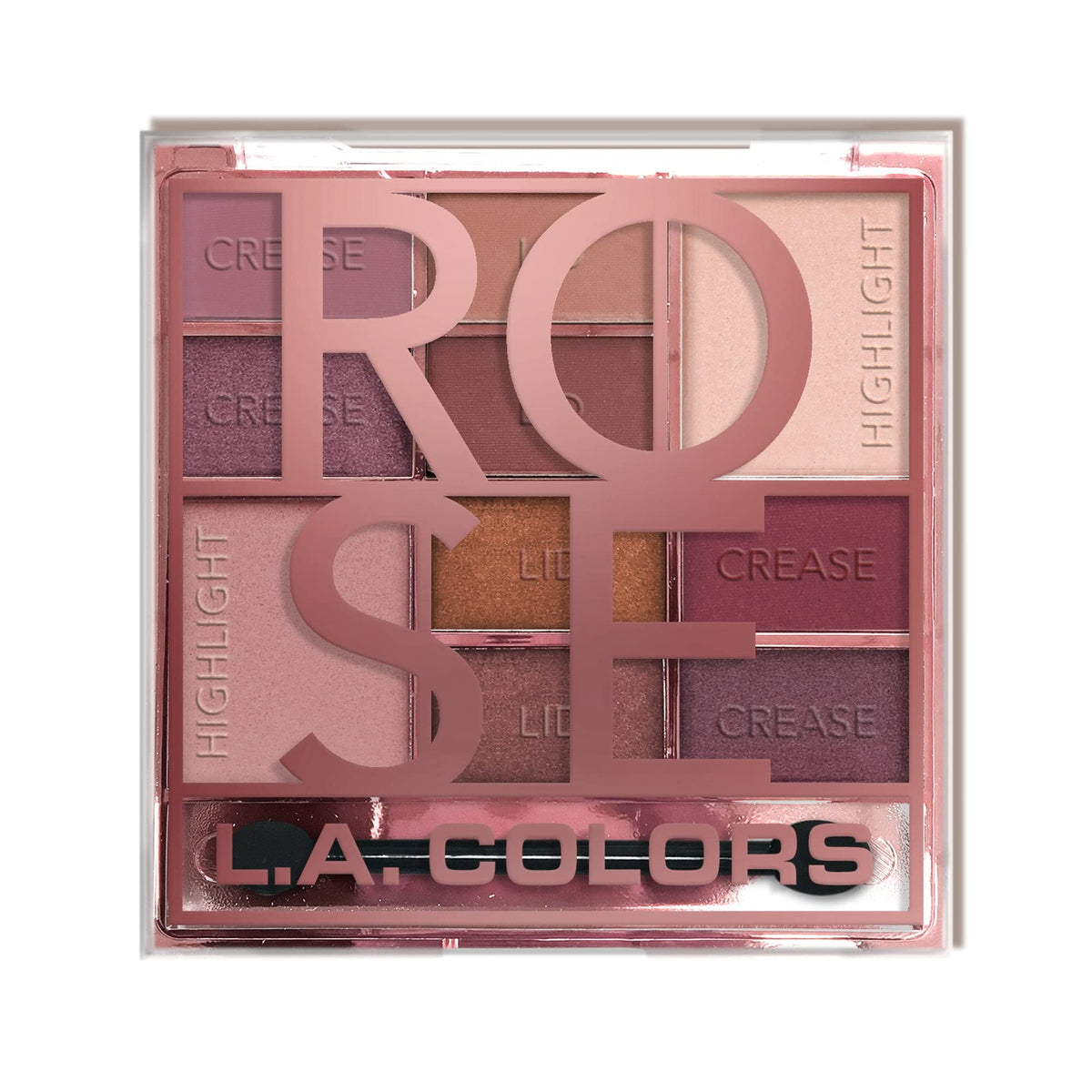 L.A. COLORS Color Block Rose CES136 - sombra rosa versátil para looks naturales y rosados