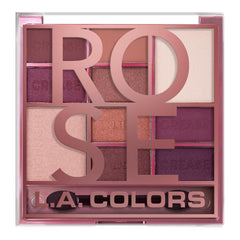 L.A. COLORS Color Block Rose CES136 - paleta de sombras de larga duración para todo el día