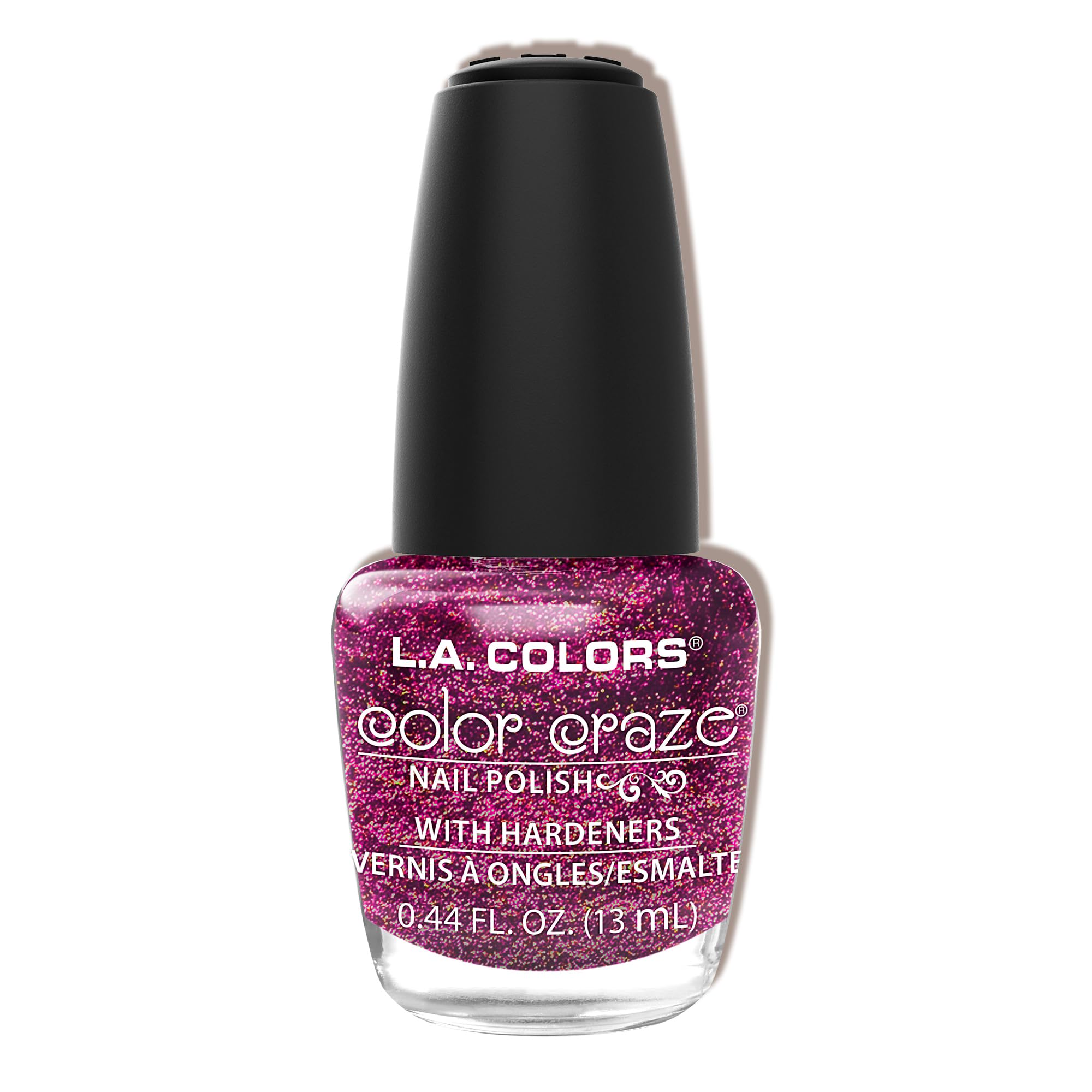 Esmalte L.A. COLORS Color Craze Dazzle, para uñas con acabado brillante duradero.
