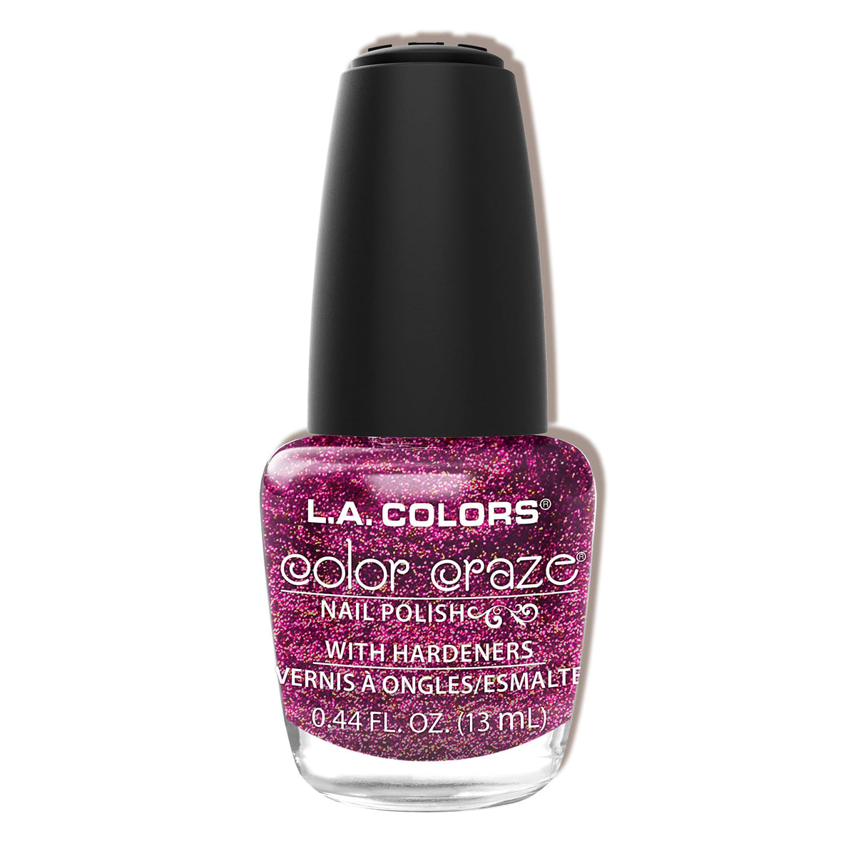 Esmalte L.A. COLORS Color Craze Dazzle, para uñas con acabado brillante duradero.