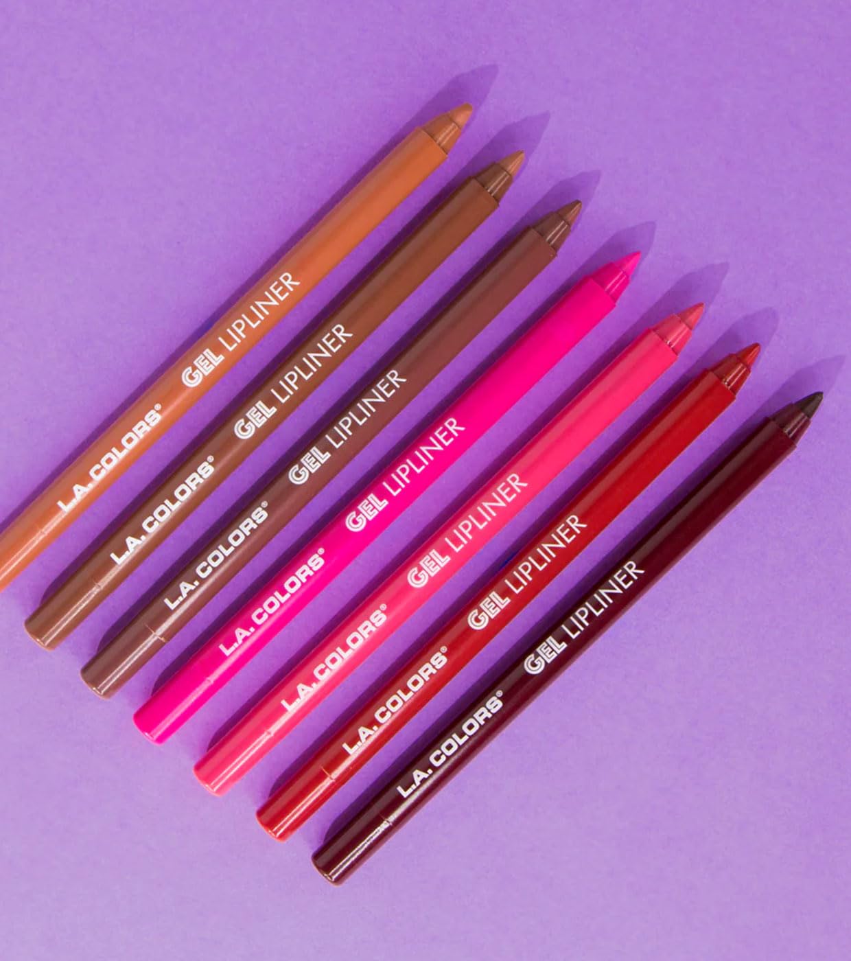 L.A. COLORS Gel Lipliner Figgy CP681 empaque cruelty-free y vegano.