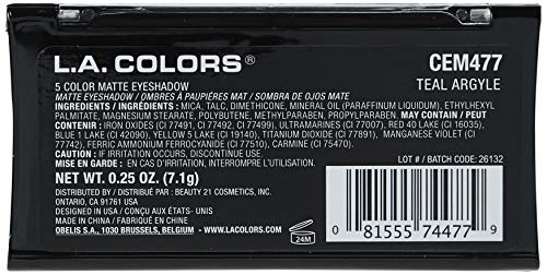 Paleta L.A. COLORS para transiciones y acentos en maquillaje.