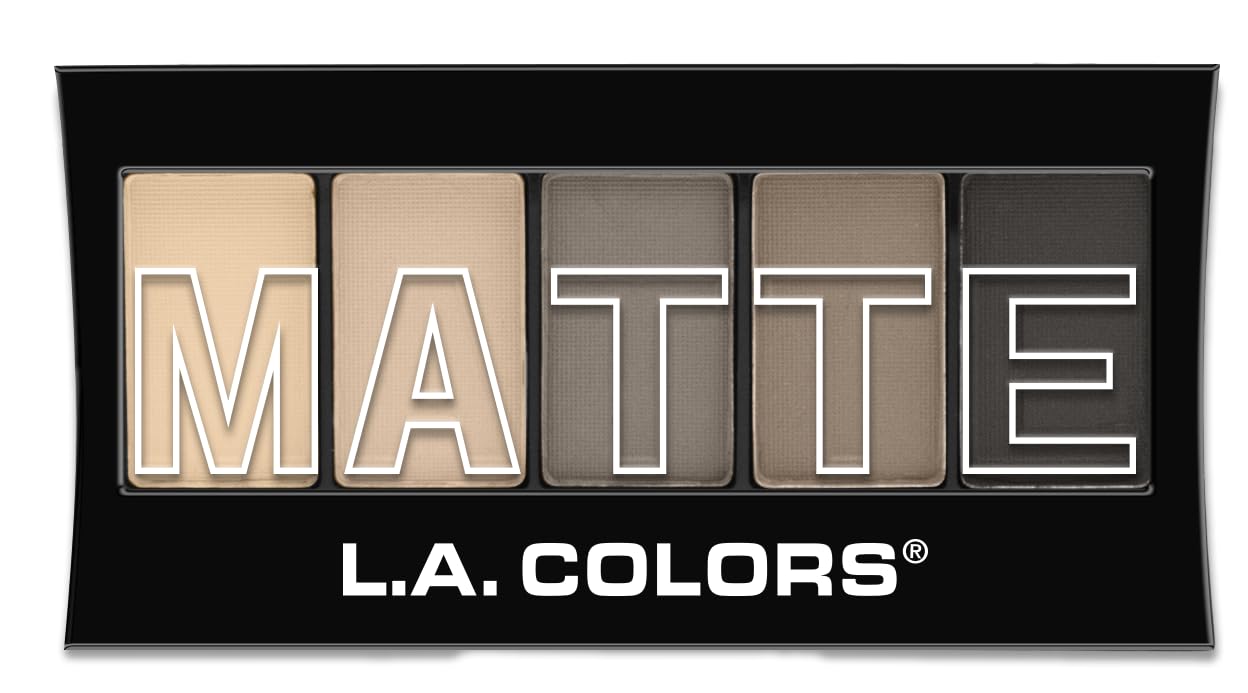 L.A. COLORS Nude Suede: muestra de sombras para mezcla suave y aplicación rápida.