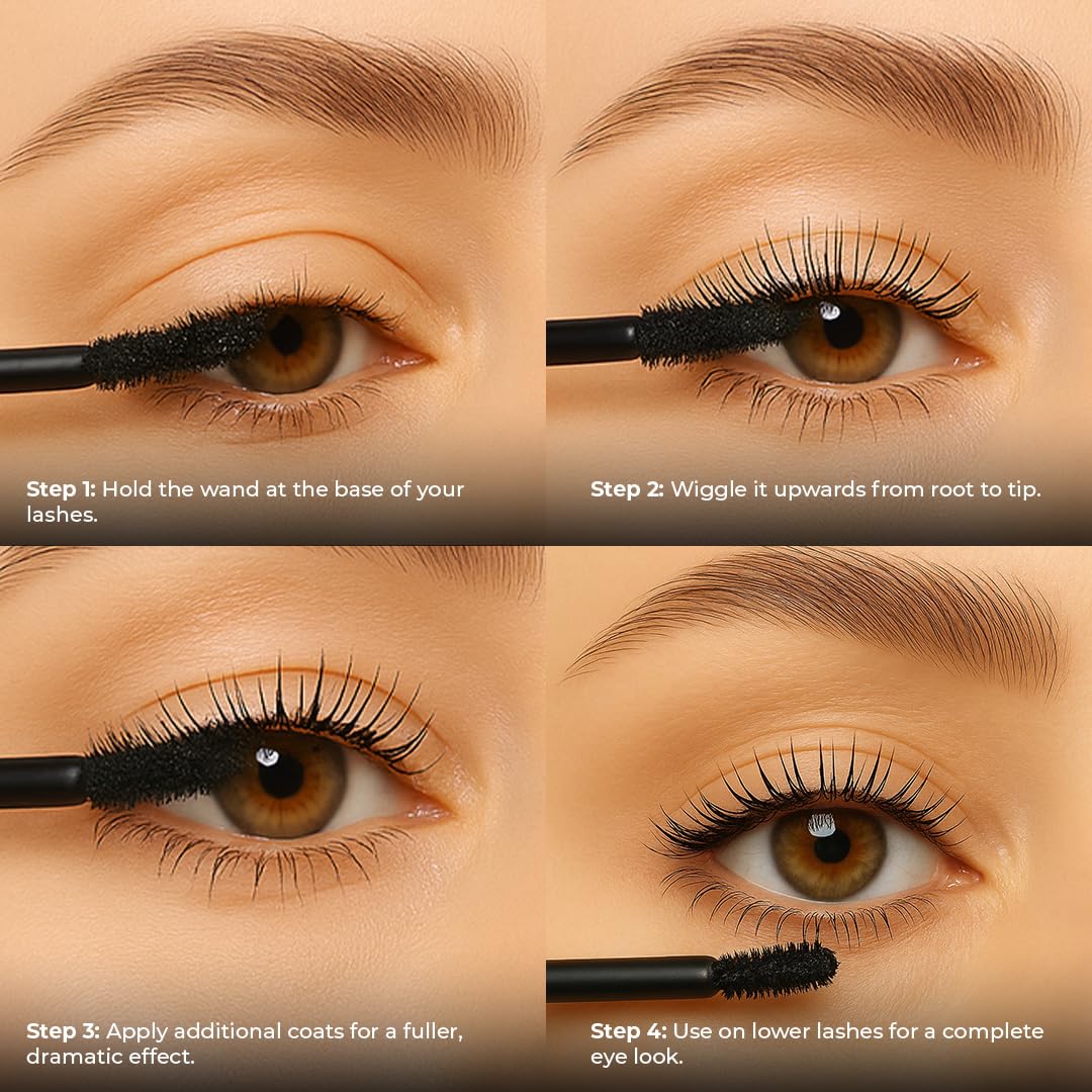 Acabado negro intenso para mirada marcada.