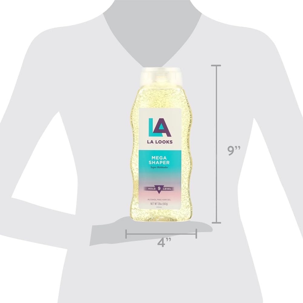 L.A. Looks Mega Shaper Gel, secado rápido para peinados de último momento.