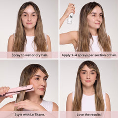 L'ANGE HAIR Control de frizz, microgotas que reducen el encrespamiento.