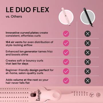 L'ANGE HAIR Duo Flex 360: controles de temperatura fáciles de usar.