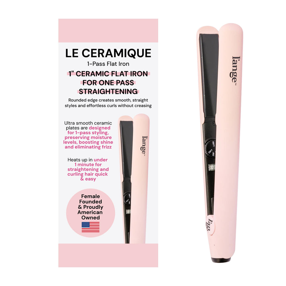 Le Ceramique 1-paso de L'ANGE HAIR; plancha pelo cerámica para acabado suave.