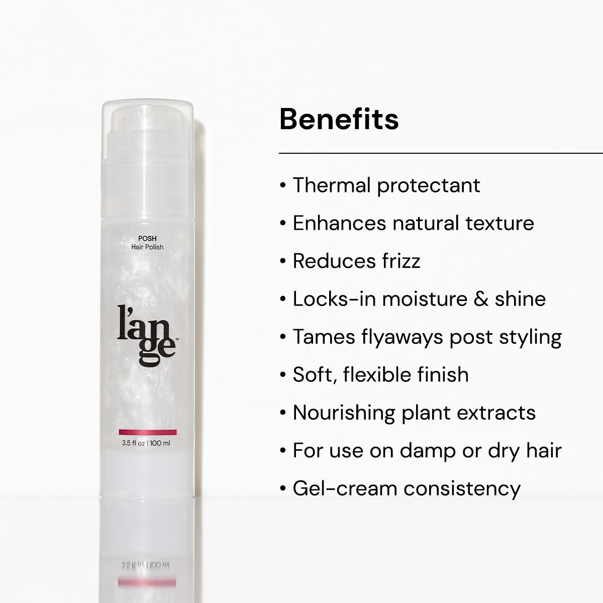 L’ANGE HAIR Posh Hair Polish lors de l’application, texture soyeuse et douceur