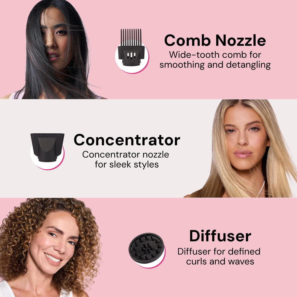 L'ANGE HAIR PowerStyle Ionic Turbo flujo de aire potente para secado eficiente