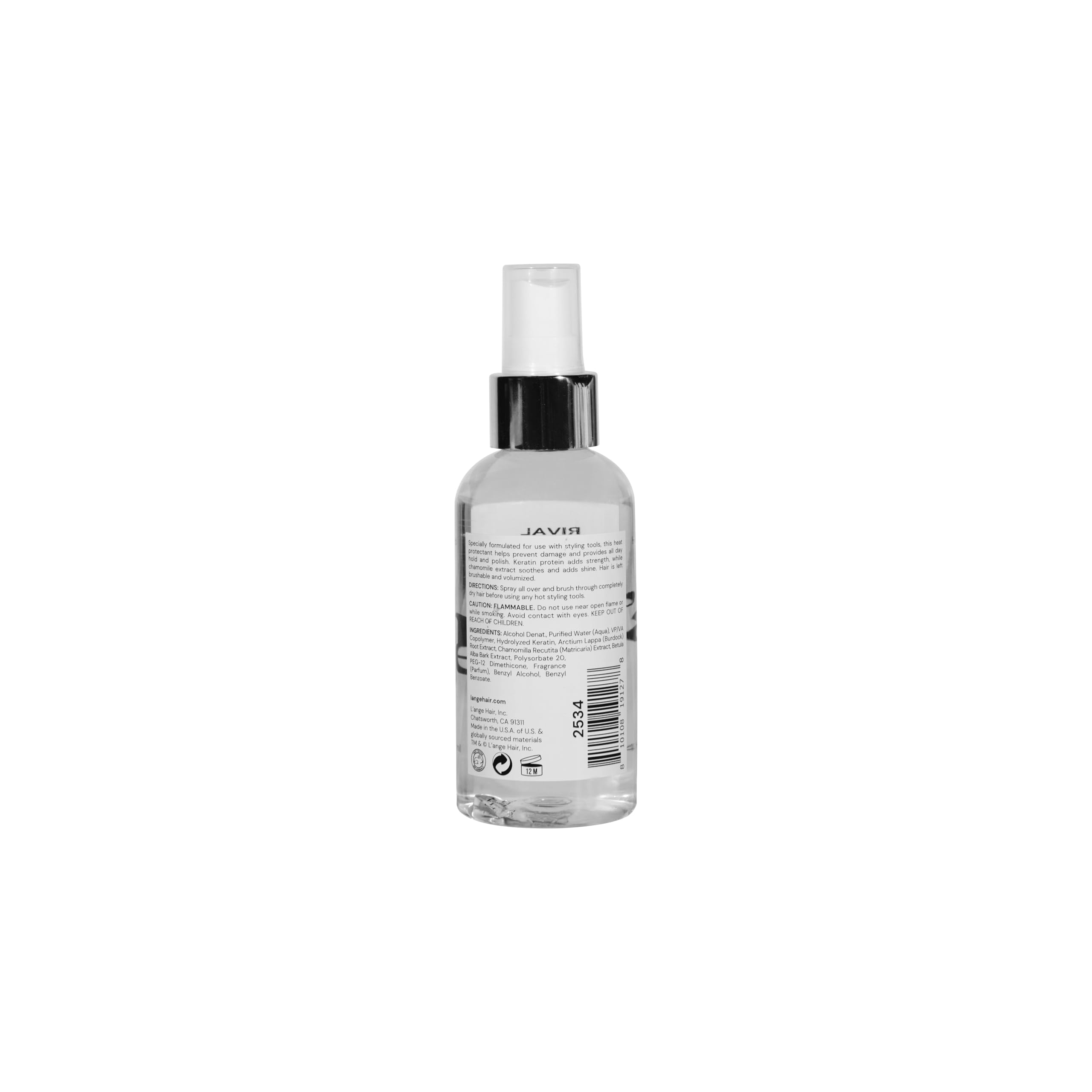 Envase práctico de Rival Heat Shield para uso diario y styling