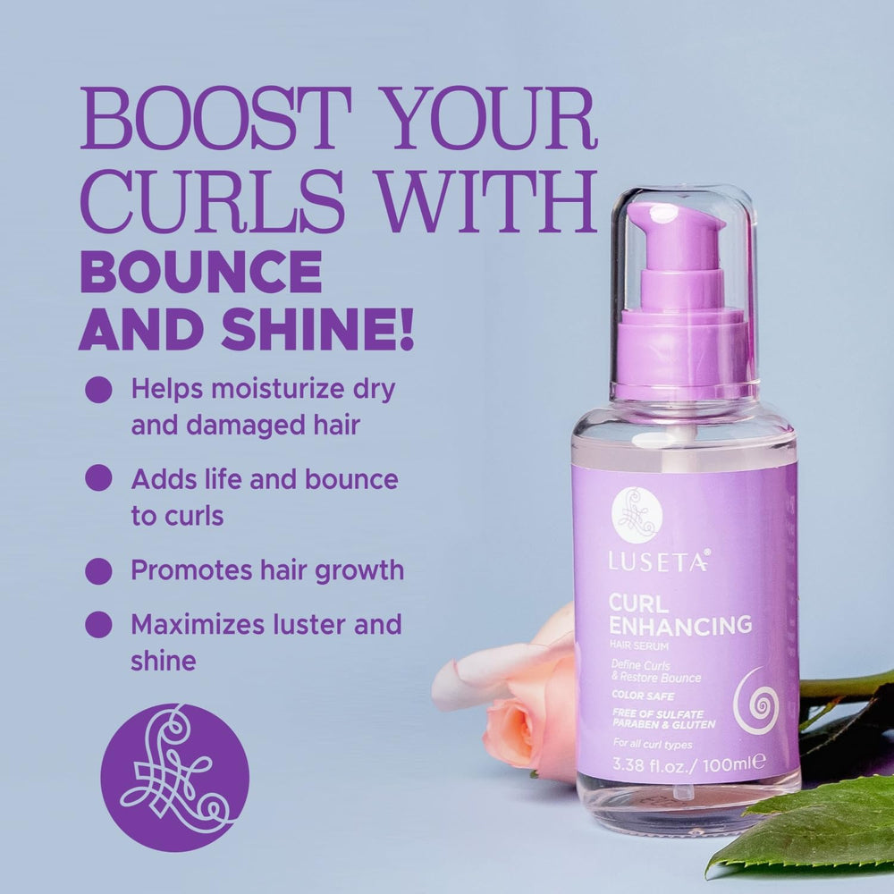 L LUSETA Aceite para rizos, textura sedosa, suaviza y nutre el cabello.