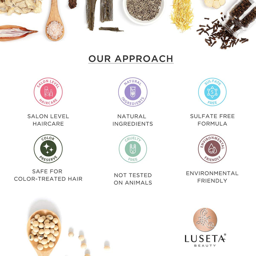 Ingrediente natural árbol de té de Luseta que hidrata cuero cabelludo y cabello