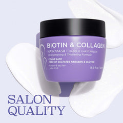 L Luseta Biotin & Collagen Hair Mask color-safe formula ready for color-treated hair care