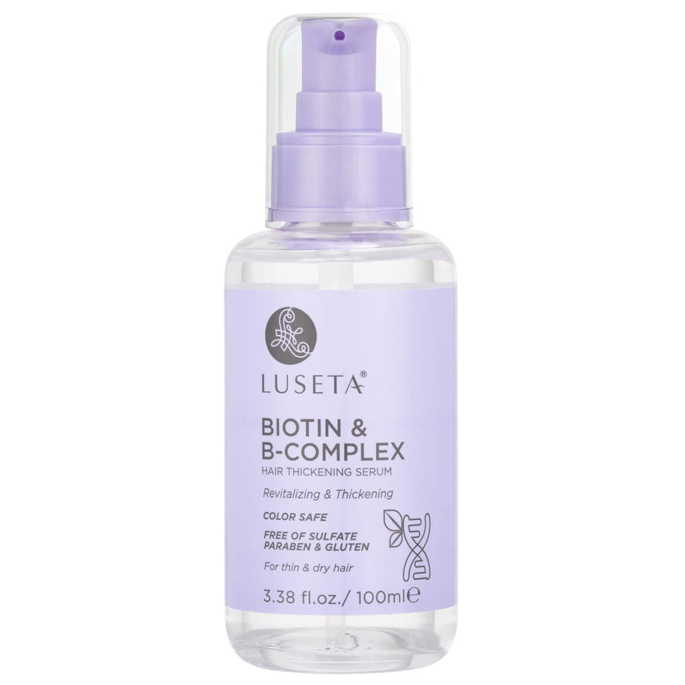 L LUSETA Biotina B-Complejo aceite para el cabello en botella para cabello fino, fortalecimiento potencial.