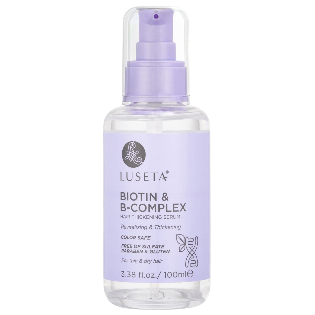L LUSETA Biotina B-Complejo aceite para el cabello en botella para cabello fino, fortalecimiento potencial.