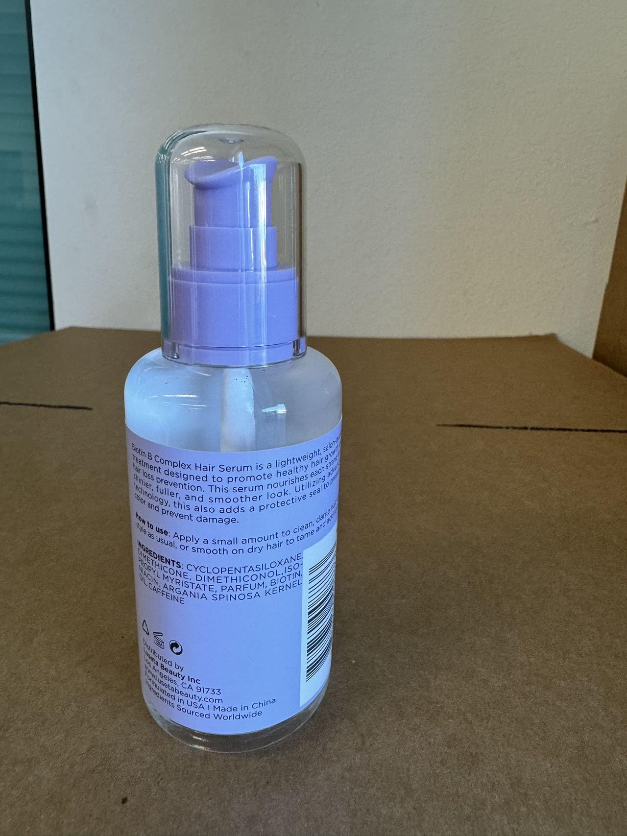 L LUSETA Biotina B-Complejo resultados visibles en cabello más fuerte.