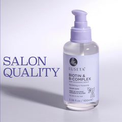 L LUSETA Biotina B-Complejo textura líquida facilita masaje y absorción.