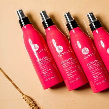 Luseta Keratin Leave-In Conditioner color-safe formula for color-treated hair