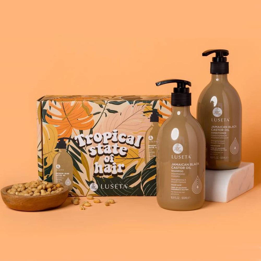 L LUSETA Shampoing huile ricin, mousse douce pour cheveux fins et volume.