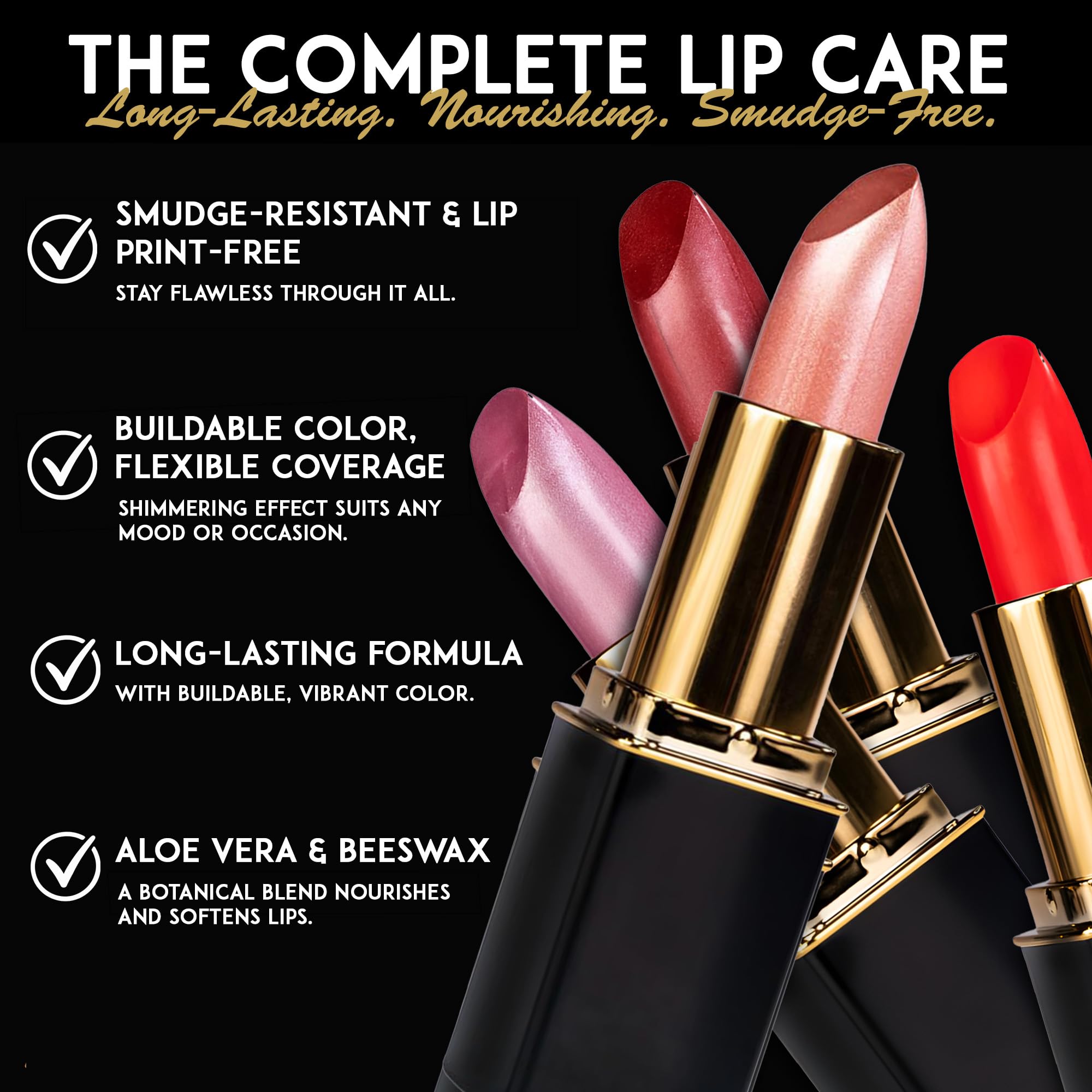 L'Paige Rosy Pearl L56 barra con acabado rosado plateado aporta brillo sutil.