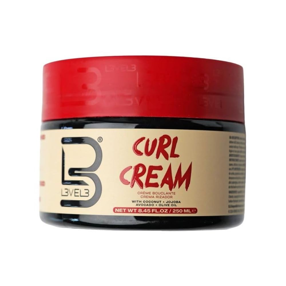 L3 Crema Hidratante Nivel 3, botella con coco y jojoba, hidrata rizos.