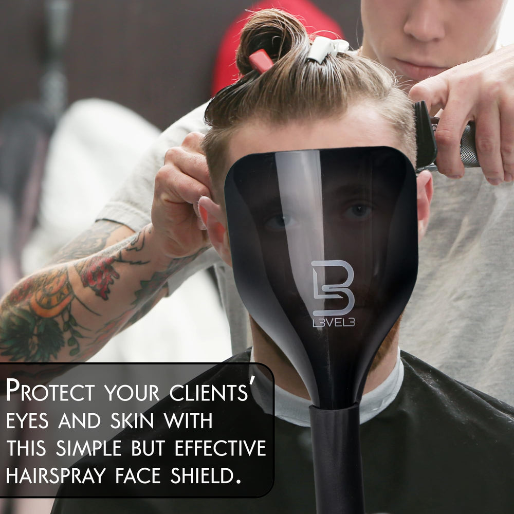 L3 escudo facial nivel 3, seguridad en salón para barberos y estilistas