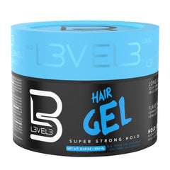 L3 Gel para cabello, sostén ultrafuerte para peinados que duran todo el día.