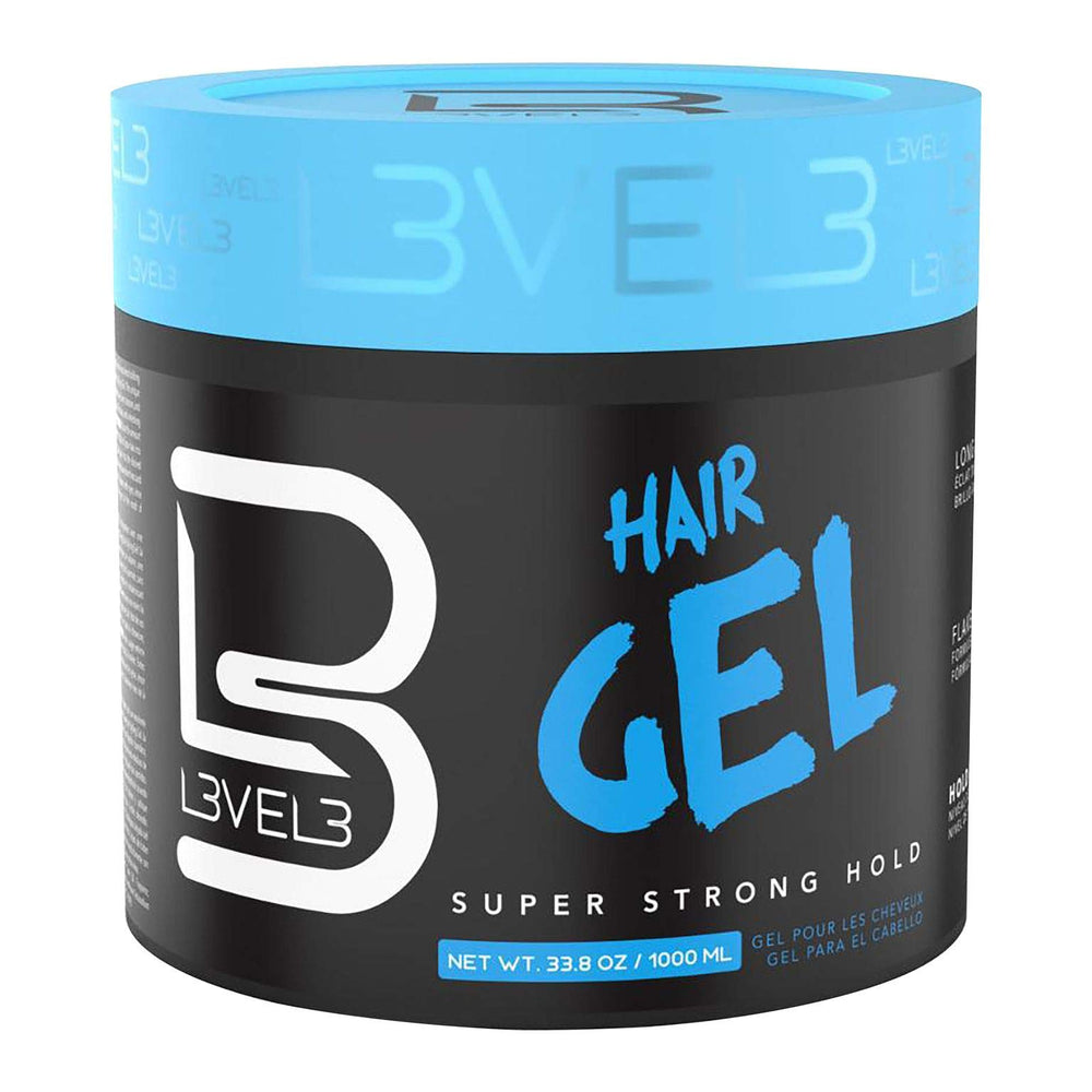 L3 Gel de cabello: enfoque en la botella, sostén fuerte y duradero para peinados diarios