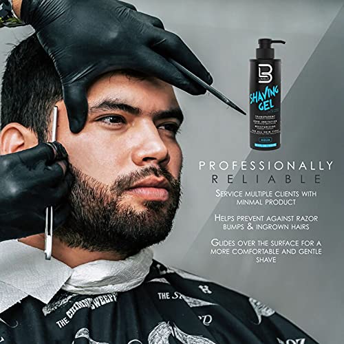 Hidratación suave de la piel con L3 Gel de afeitado para el cuidado diario.