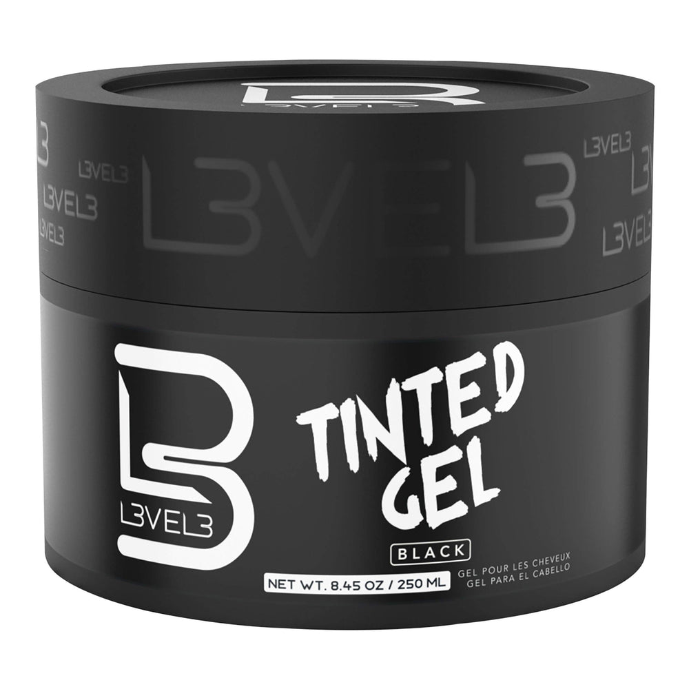 L3 Nivel 3 Gel Negro: botella para cubrir canas con fijación duradera