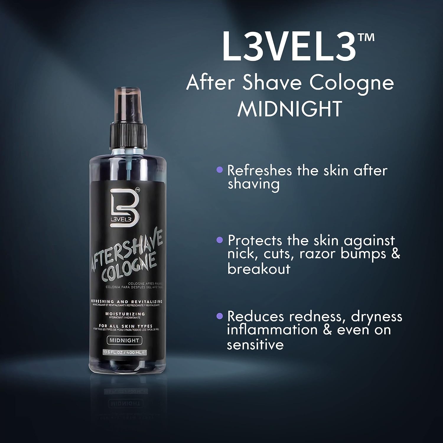 L3 Level 3 After Shave Spray textura suave que hidrata tras el afeitado