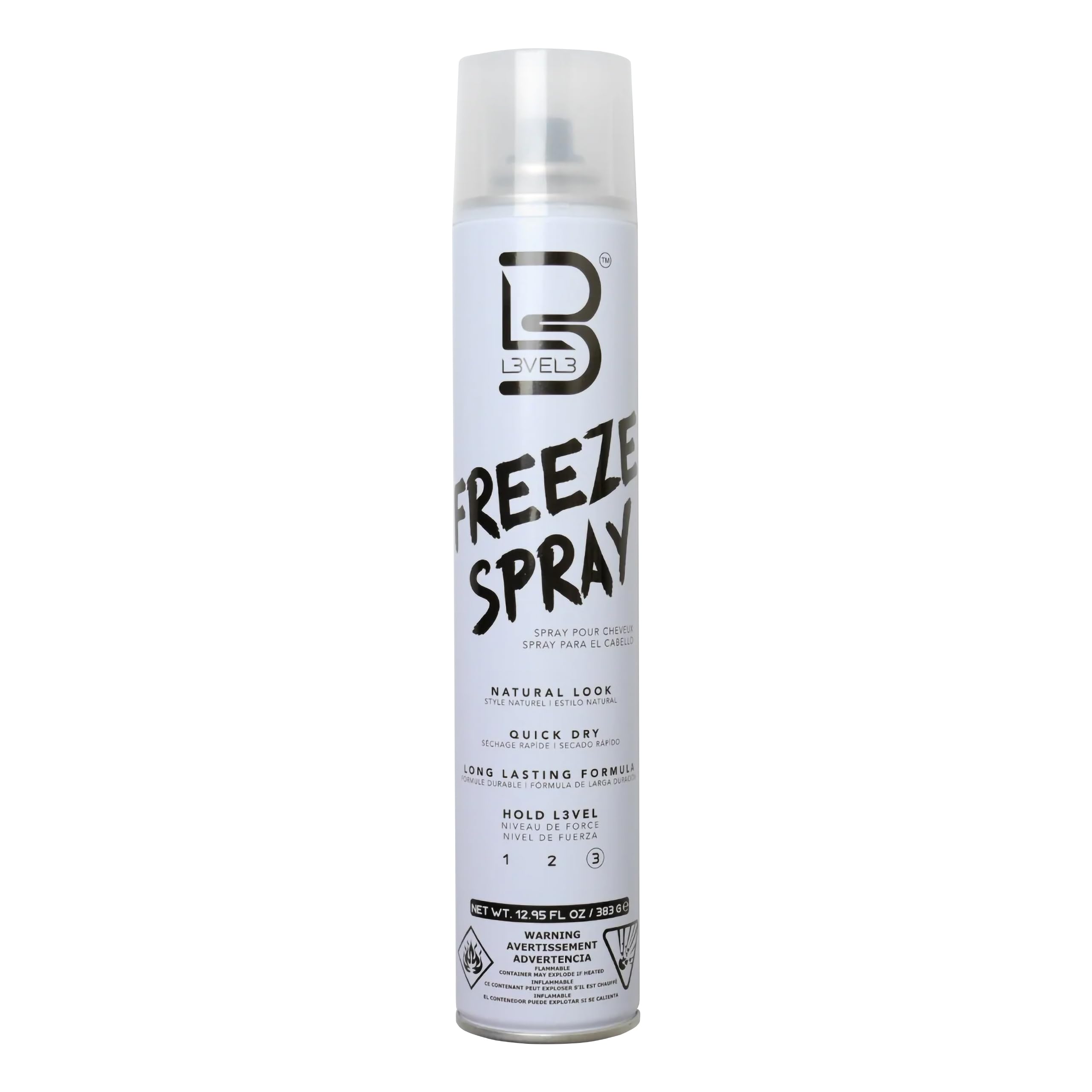 L3 Nivel 3 Spray para cabello: look diario con fijación firme.