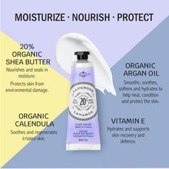 Les tubes La Chatelaine cremes mains 30 ml sont faciles à emporter.