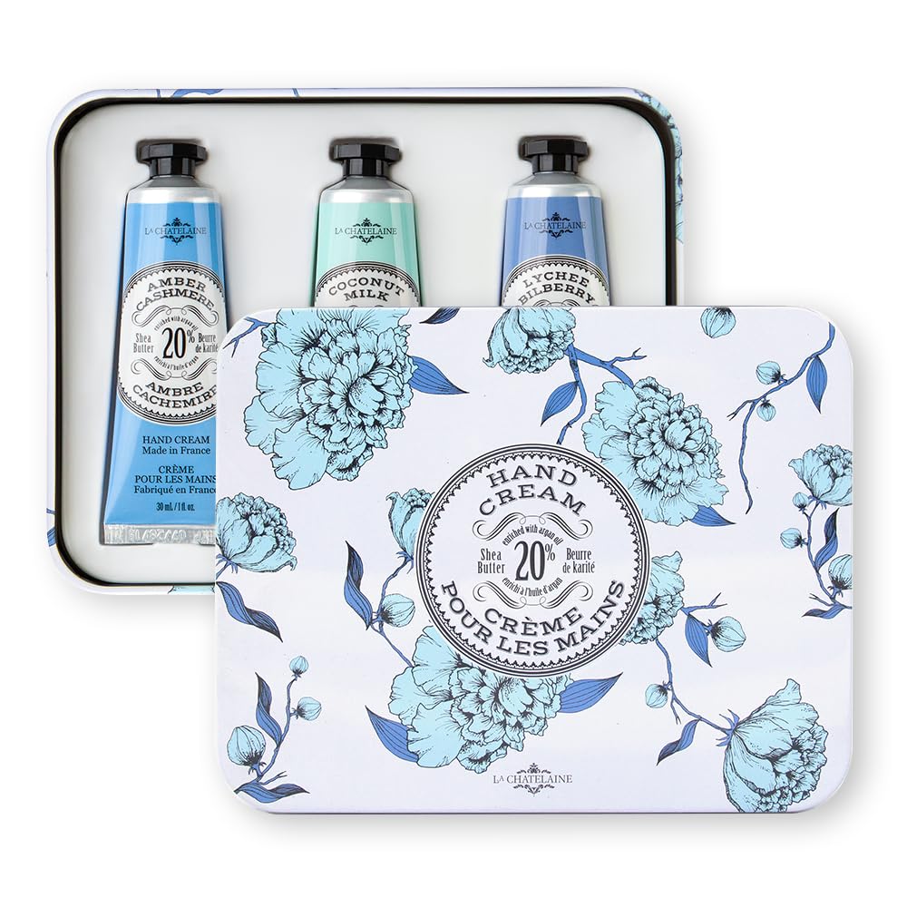 Envase de lata elegante de La Chatelaine, regalo listo para entregar