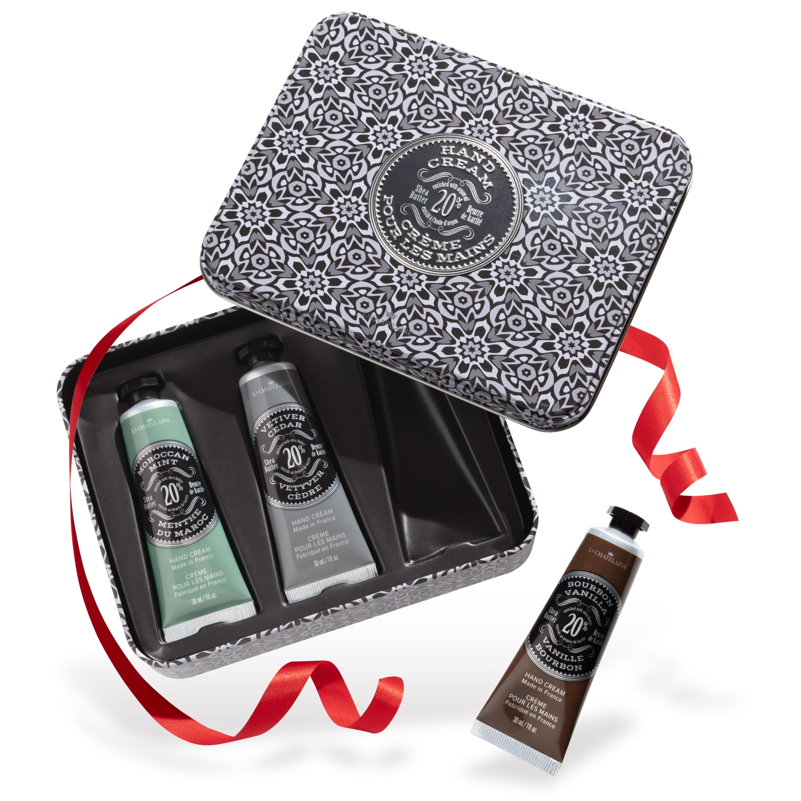 La Chatelaine set regalo cremas manos 30ml portátil para regalo.