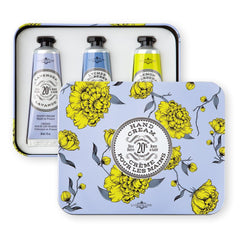 La Chatelaine Trío crema manos lichii arandano y verbena de limón, aroma delicado y nutritivo.