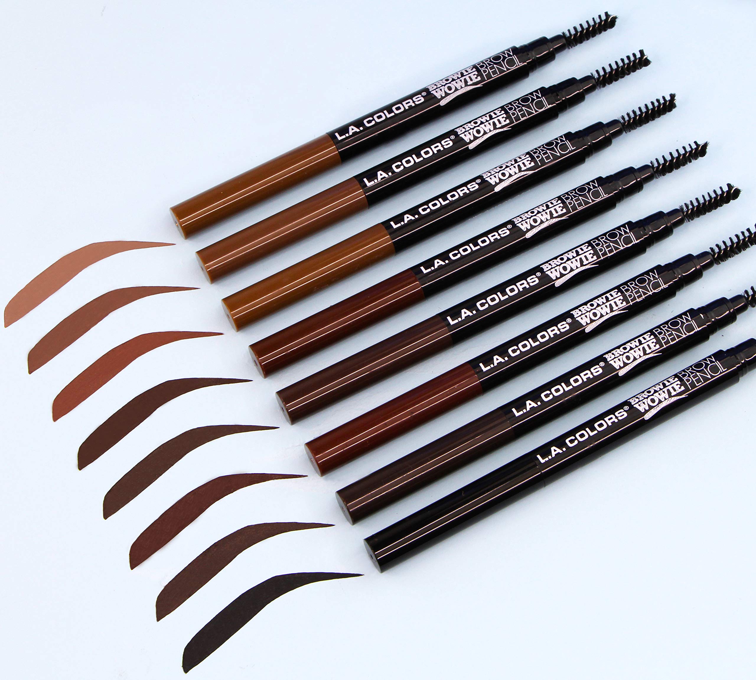 L.A. COLORS Browie Wowie, aplicación precisa en cejas para look definido todo el día.