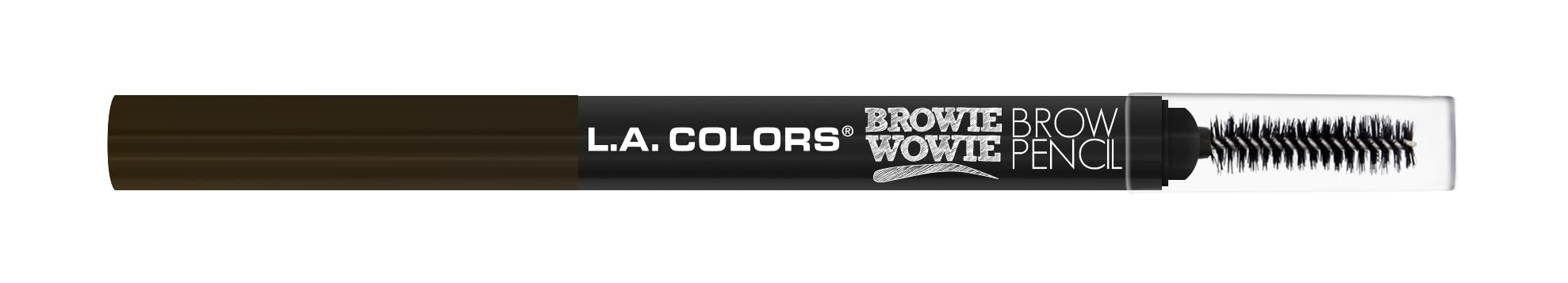 L.A. COLORS Browie Wowie, cepillo integrado para difuminar y acabado natural.