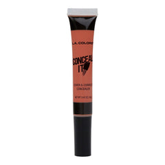 L.A. COLORS Conceal It Concealer naranja CC561, aplicador para aplicación precisa.
