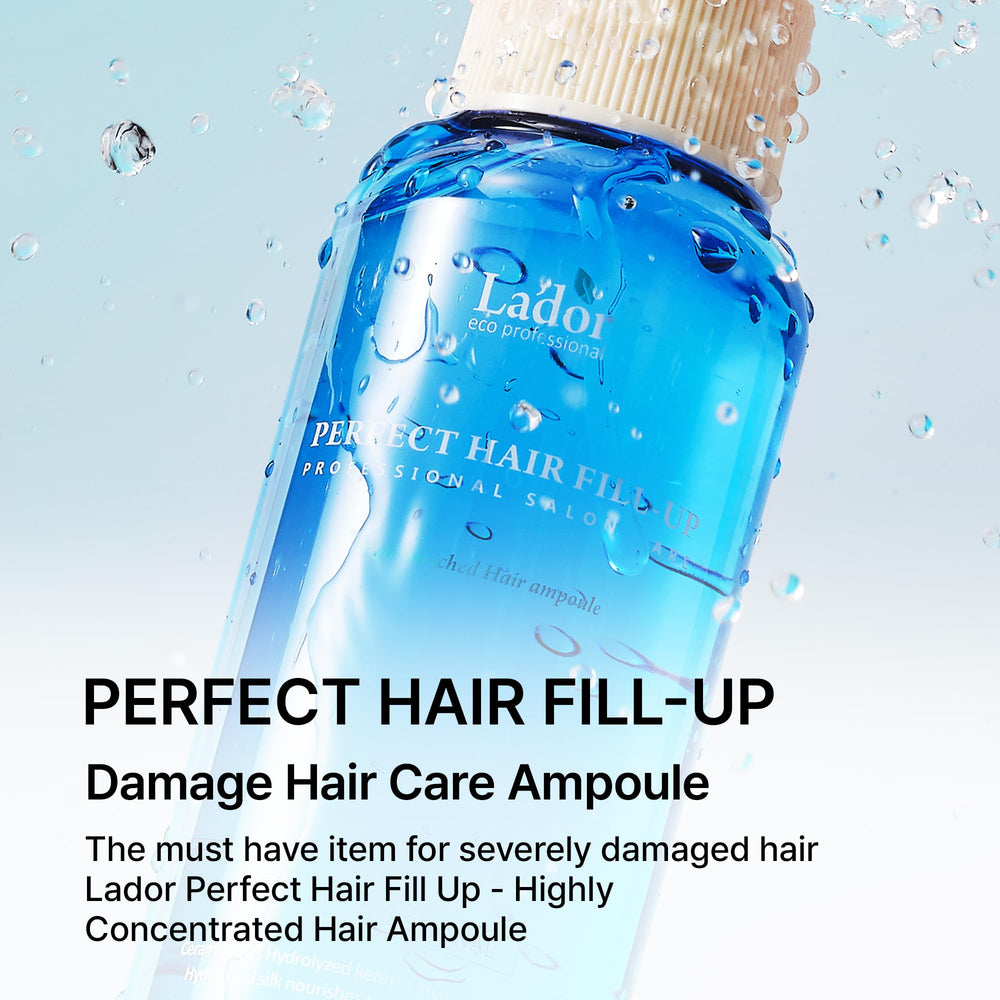 La DOR Perfect Hair Fill-Up con keratina y proteína repara el cabello dañado.