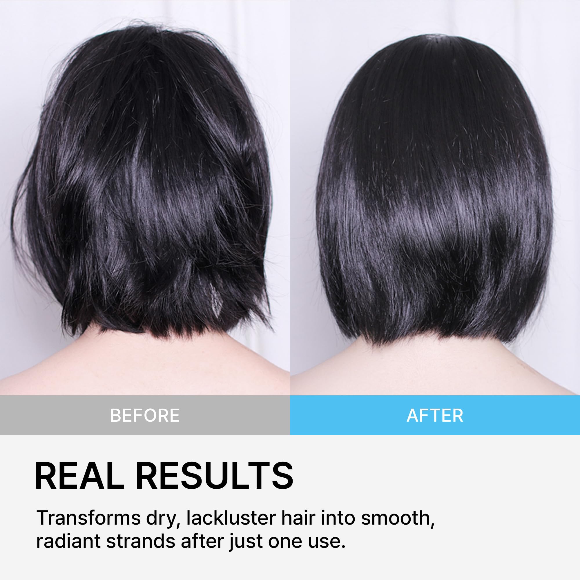 Textura ligera de LA DOR Perfect Hair Fill-Up sin peso en el cabello.
