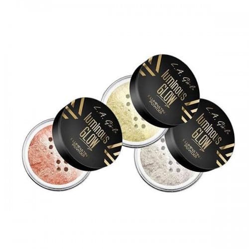 Aplicación con pincel de L.A. Girl Luminous Glow Powder Sunkissed para un brillo suave