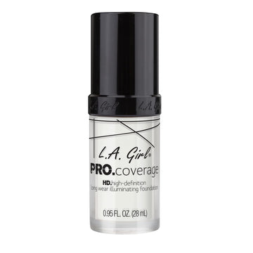 Pro Coverage Foundation de L.A. Girl, vertido en botella, cobertura versátil para diario.